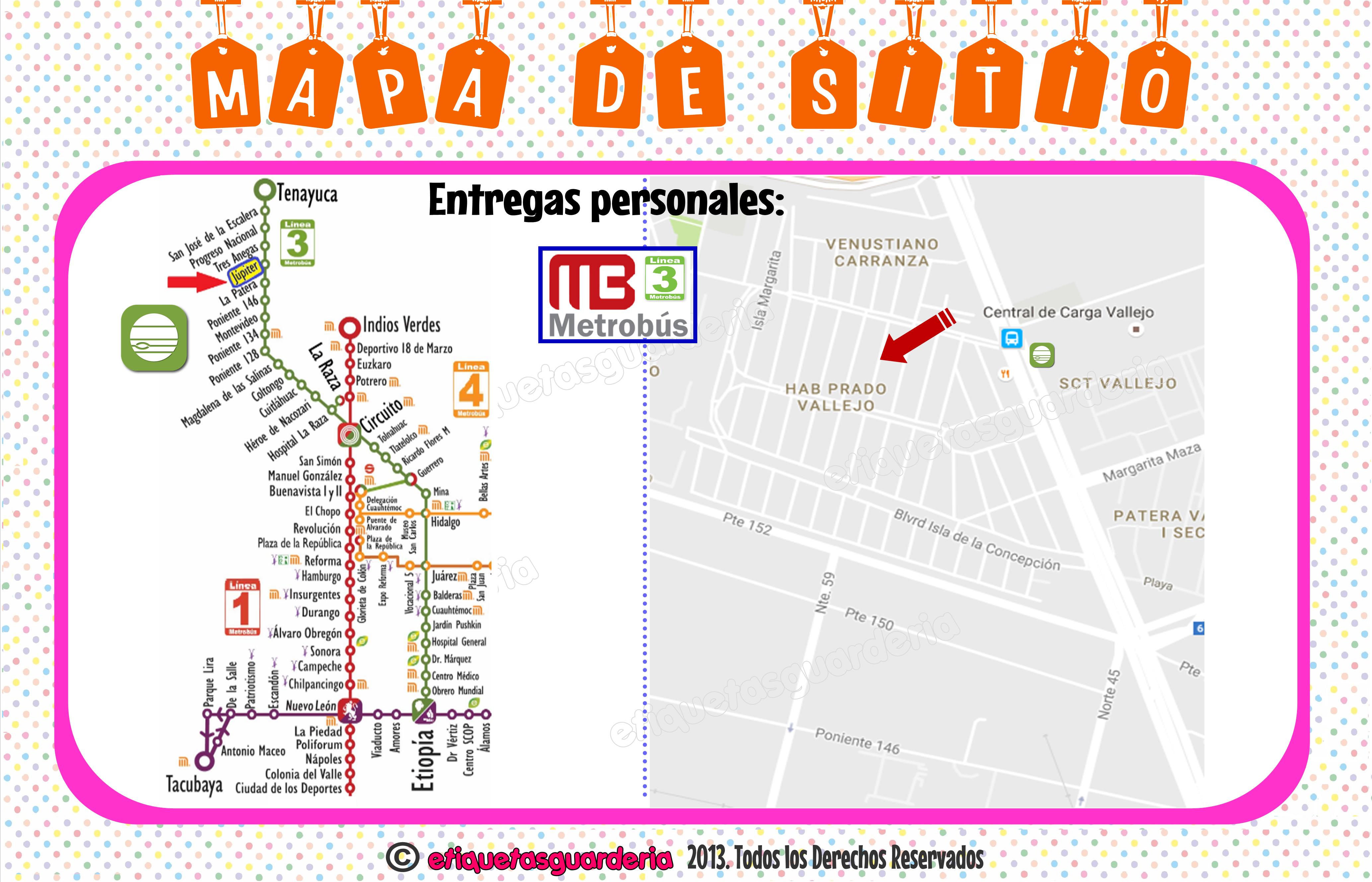 mapa metrobus